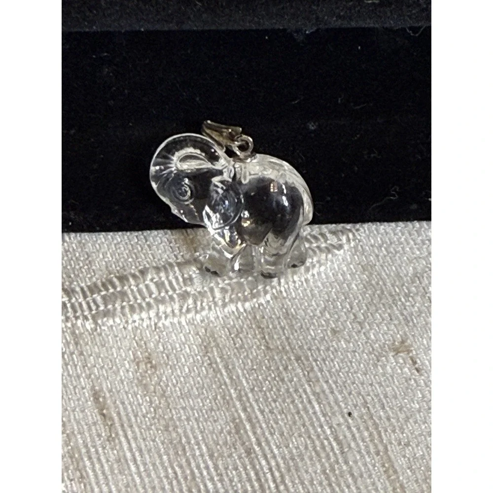 Swarovski Crystal Clear Elephant Figurine/‎ Pendant